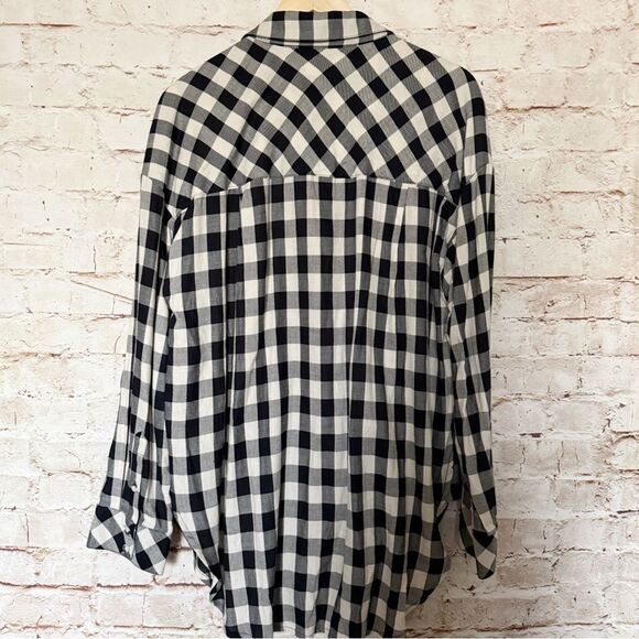 Sanctuary plaid button up tunic shirt - Picture 4 of 4